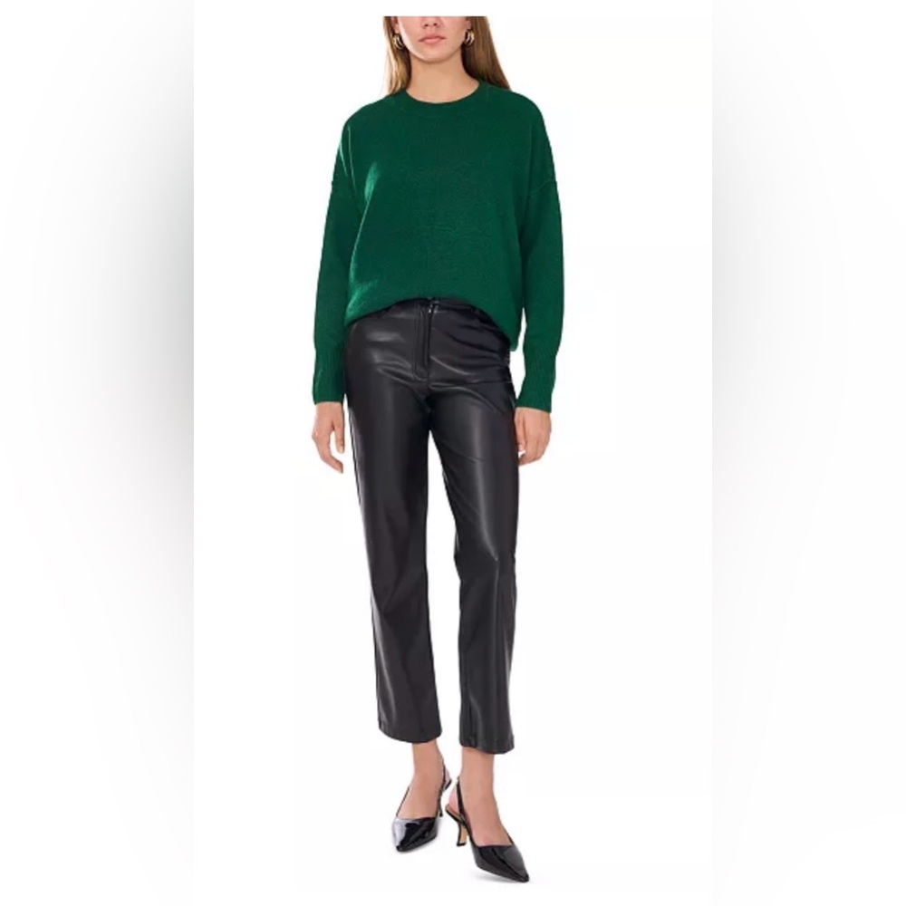 Vince Camuto Women's Cozy Crewneck Long-Sleeve Extend-Shoulder Sweater, SZ M